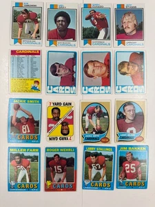 Lote de 16 tarjetas 1970-1973 Cardenal de San Luis Roger Wehrli MacArthur Lane Gary Cuozzo - Imagen 1 de 9