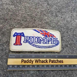 Vintage Triumph Motorcycles Patch 70s 80s AC3b - Picture 1 of 2