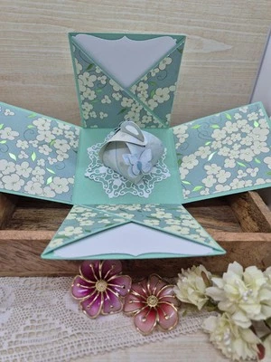 Geschenkverpackung , Zum Geburtstag, Explosionsbox , Geldgeschenk, Überraschung - Bild 1 von 2