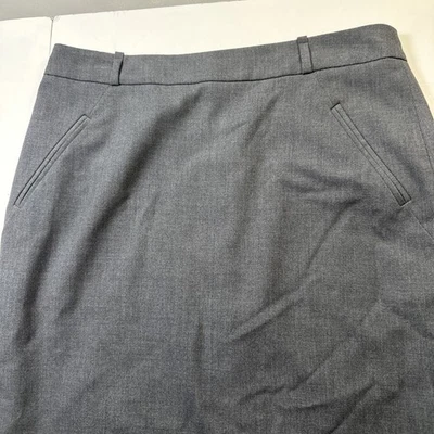 Falda Calvin Klein Mujer Midi Recta Lápiz Cinturón Gris Talla-6 #201 Foto 1 de 4