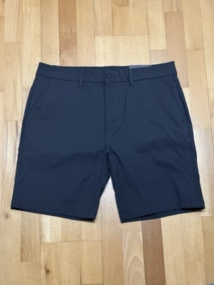 Kenneth Cole Para Hombres Talla 36 The Tech Corto Obsidiana Negro Calce Ajustado Elastizado Golf Foto 1 de 4