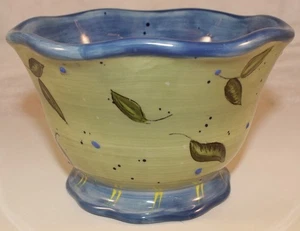 CERTIFIED INTERNATIONAL COUNTRY COLLAGE SUSAN WINGETS ROOSTER BOWL GREEN - Picture 1 of 3