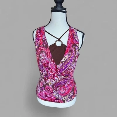 Vintage Y2K IZ Byer Paisley Tank - Image 1 of 4