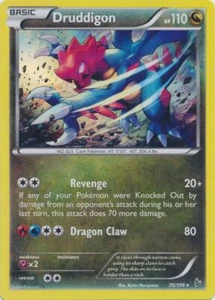 2x (XY02-070) Druddigon Holofoil Rare Pokemon XY FlashFire Card # 70 - Picture 1 of 1