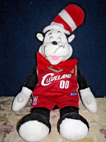 Dr Seuss Cat in Hat Build A Bear Cleveland OHIO Cavaliers NBA Basketball Retired Cover