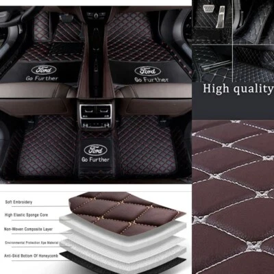 Car Floor Mats For Ford Fiesta Flex Focus Custom Waterproof Carpets Cargo Liners Foto 1 de 4