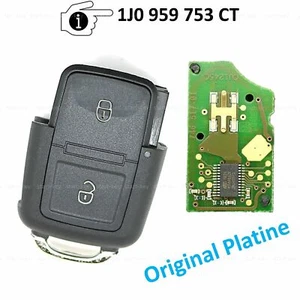 Telecomando chiave di ricambio per VW New Beetle Bora Polo Passat T5 1J0959753CT - Foto 1 di 3