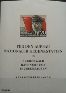 LA DDR (1956) Block 14 PF T (1) (CD Th. Schrage) postfr., s. Beschr. MW: 200.- - Picture 1 of 4