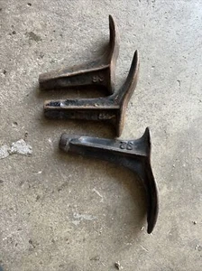 Antique Vintage Cobbler Cast Iron Shoe Anvils Set Of 3 93 92 - Picture 1 of 2