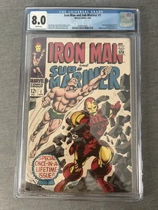 Iron Man & Sub-Mariner #1 - 1968 - CGC 8.0 Avenger Key - Wakanda Forever, MCU - Picture 1 of 2