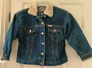 Vintage Blue Classic Denim Jacket Girls 5-6 years - Picture 1 of 10