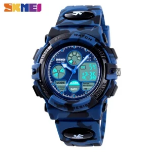 SKMEI Men Digital Watch Camouflage Wristwatch Student Boys Countdown Stopwatch - Picture 1 of 13
