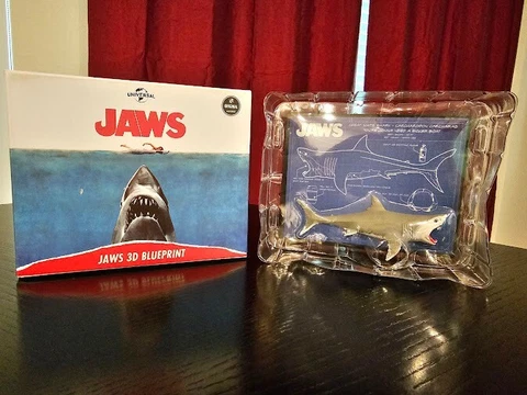 JAWS 3D Blueprint Collectible Shark Diorama Sit or Hang Loot Crate. L2 Cover