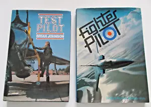 FIGHTER PILOT & TEST PILOT BBC BOOKS by C Strong & B Johnson 1981 & 1986 - Picture 1 of 12