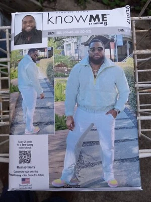 Know Me R11722 Windbreaker Jacket & Colorblocked Fly-Front Pants Sz 44-52 UNCUT - Image 1 of 2