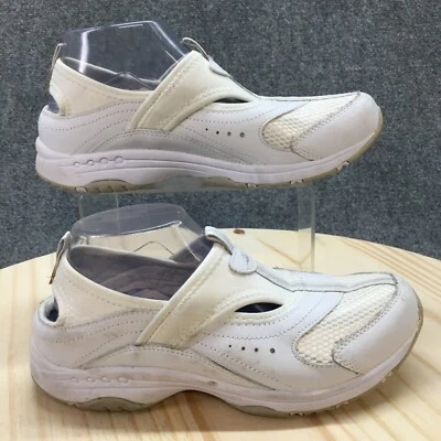 Easy Spirit Shoes Womens 8.5 Treasured Slip On Sneakers White Leather Comfort - Изображение 1 из 4