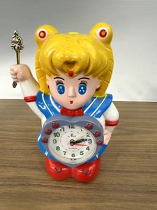 Rare Vintage Anime Sailor Moon / Venus Talking Alarm Clock w/ Scepter - Works! - Bild 1 von 7