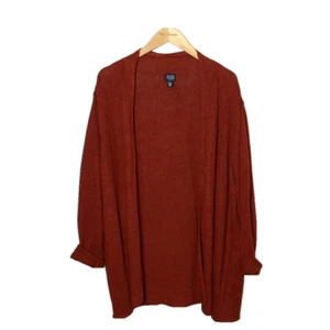 EILEEN FISHER Woman Plus 2X Terracotta Linen Open Front Long Tunic Lagenlook - Picture 1 of 8
