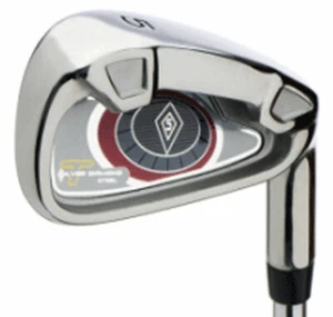 LEFT HAND SILVER DIAMOND BIG S 3-PW IRONS STEEL STIFF FLEX STANDARD MENS LENGTH - Picture 1 of 1