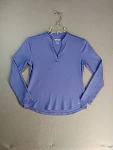 Reel Legends Womens Top Small Blue Freeline Performance Long Sleeve Pullover - Picture 1 of 10
