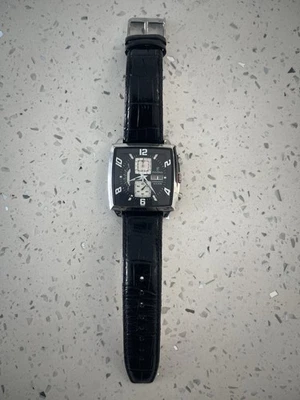 Festina Men's Chronograph Square Black Dial Watch, New Battery - Image 1 of 4