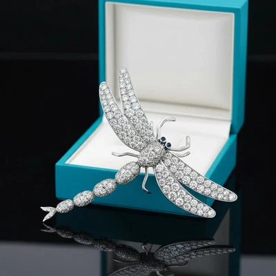 Tiffany & Co Diamond and Platinum Dragonfly Brooch - Image 1 of 4