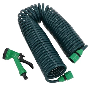 Manguera bobina de jardín expandible para riego con accesorios + pistola pulverizadora 15 metros - Imagen 1 de 7