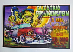 Póster artístico de estudio Johnny Ace Electric Frankenstein 2002 vintage - Imagen 1 de 8