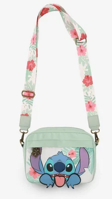 Disney Lilo & Stitch STITCH Tropical Floral Crossbody Purse Bag NWT - Image 1 of 4