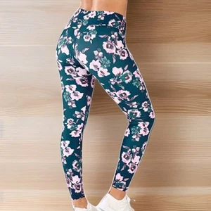 *NWT FABLETICS Leggings Women's Large Powerhold Salar Print Yoga Athleisure 32W - Picture 1 of 8