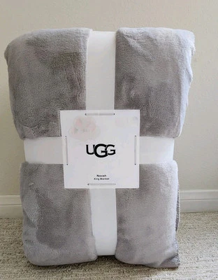 UGG - Novah King Blanket Gray Seal  110" x 96"  New with Tags - Image 1 of 4