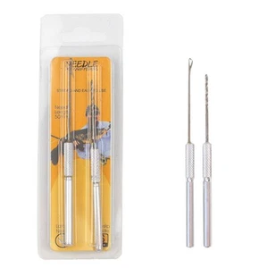 Set di strumenti con ago 2 pz kit trapano da pesca grossolana per mais argento - Foto 1 di 12