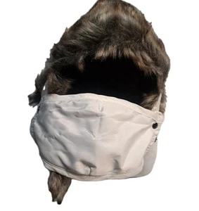CHOK.LIDS wasserdichte Winter Trapper Bomber Mütze weiß abnehmbare Gesichtsmaske - Bild 1 von 8