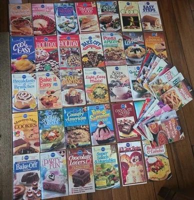 Винтажный лот из 53 классических кулинарных книг журналов Pillsbury 1985-1989 80-е - Изображение 1 из 4