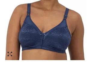 Bali Damen Lace 'n Smooth 2-lagiger nahtloser Bügel BH 3432. Gr. 40DD Navy - Bild 1 von 4
