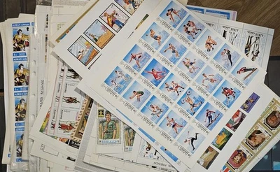 Emiratos Árabes Unidos Emiratos Árabes Unidos 180+ Hojas o Parciales Todos los Juegos Completos Sin Repetición KD09 MNH Foto 1 de 4