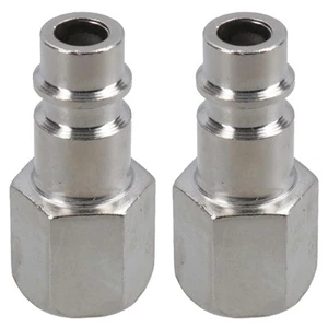 Euro Air Line Schlauchbefestigung Stecker Schnellspanner 1/4 BSP Buchse Gewinde 2er-Pack - Bild 1 von 6