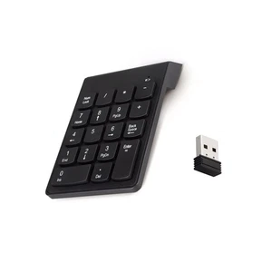 18-Key 2.4GHz Wireless USB Number Keyboard Silent Typing Ergonomic Design NEW - Photo 1/12