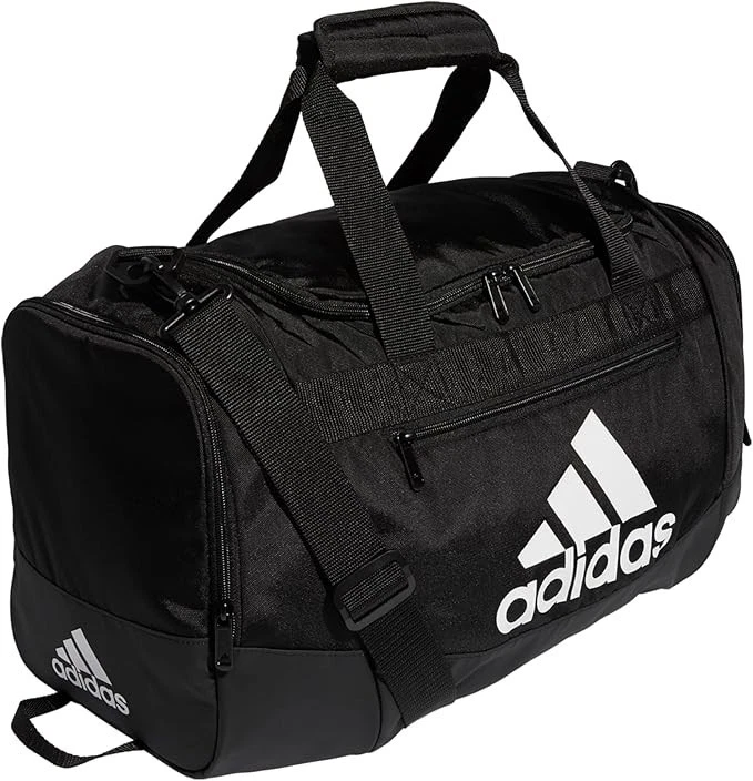 Bolso de Lona Adidas Unisex Defender 4.0 Gimnasio para Hombre y Mujer, Negro/Blanco, Grande Foto 1 de 4