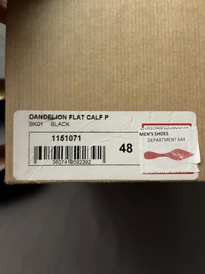 Zapatos de vestir Christian Louboutin diente de león planos de cuero de becerro negro talla 46 ~ V2#8 Foto 1 de 4