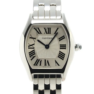 Reloj para mujer Cartier Tortue modelo pequeño W1556365 esfera plateada 30 mm Foto 1 de 4