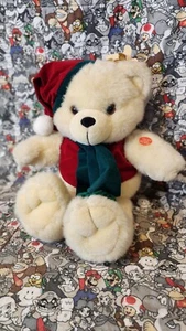 Vtg Goffa White Christmas Musical Teddy Bear Plush 12" 24 Songs Holiday NWT - Picture 1 of 8