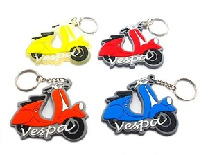 4 LLAVERO DE GOMA VESPA MOTOCICLETA - Imagen 1 de 1
