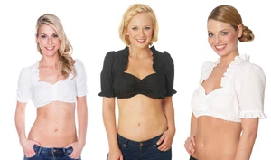 Krüger Dirndlbluse Classico drei vers. Farben Gr. 32-52 Volksfest Bayern Bluse - Bild 1 von 4