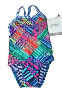 Toddler Girls Little Dolfin Swimsuit One Piece Size 2T BRAND NEW - Picture 1 of 2