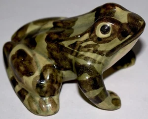 Antiker Pinsel McCoy 4,5" Frosch Garten Ornament 1930er amerikanische Keramik Kostenloser Versand - Bild 1 von 7