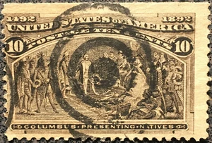 Scott 237 US 1893 10 Cent Columbian Exposition Postage Stamp - Picture 1 of 2