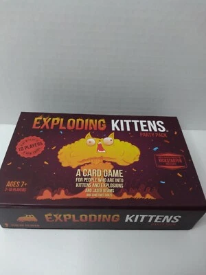 Exploding Kittens Card Game Party Pack 10 Players Family-Friendly Holiday Gift - Image 1 of 3