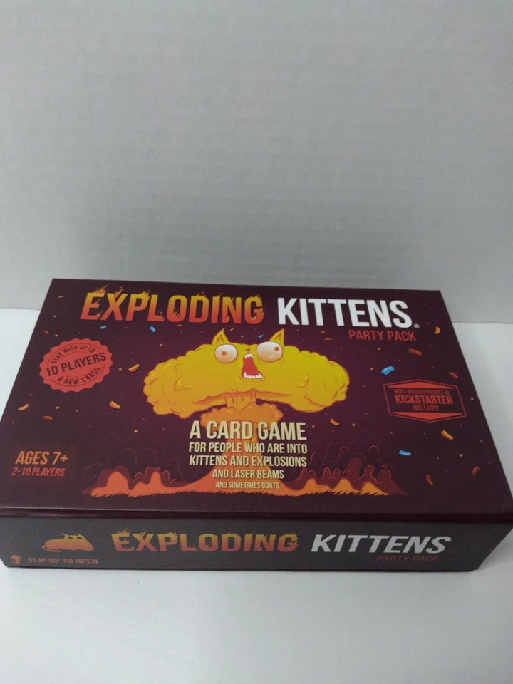 Exploding Kittens Card Game Party Pack 10 Players Family-Friendly Holiday Gift - Image 1 of 3