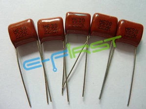 10PCS CBB 222K 630V CBB13 2200PF 2.2NF P10 Metallized Film Capacitor - Picture 1 of 2